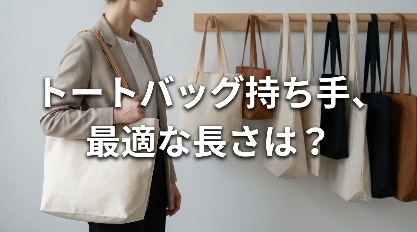 トートバッグ持ち手、最適な長さは？