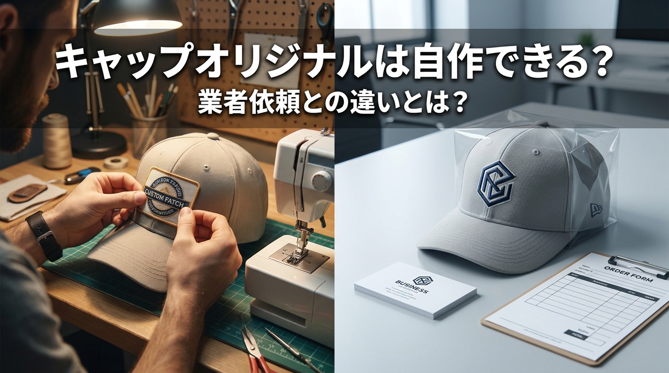 キャップオリジナルは自作できる?業者依頼との違いとは?