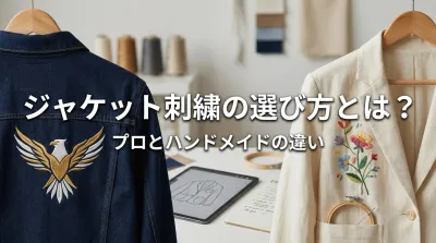 ジャケット刺繍の選び方とは？プロとハンドメイドの違い