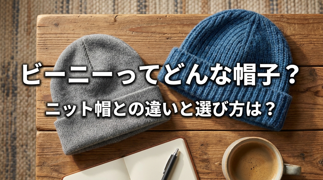 ビーニーってどんな帽子？ニット帽との違いと選び方は？