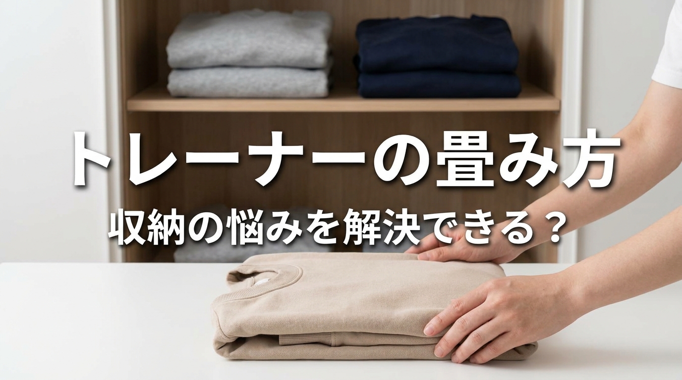 トレーナーの畳み方、収納の悩みを解決できる？