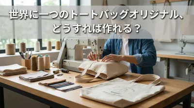 世界に一つのトートバッグオリジナル、どうすれば作れる？