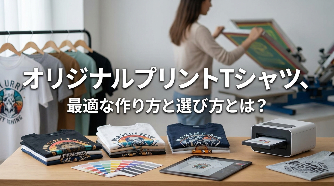 オリジナルプリントTシャツ、最適な作り方と選び方とは?