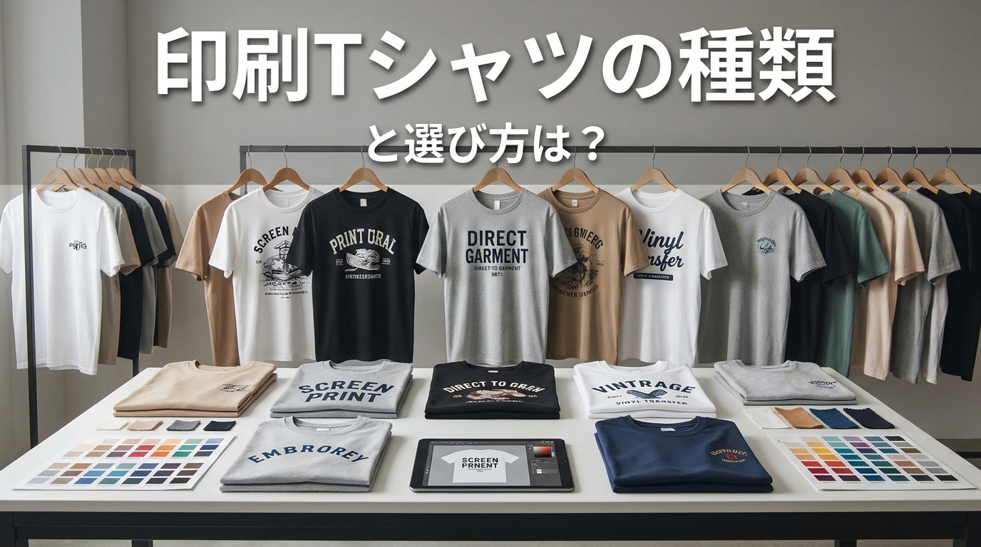 印刷tシャツの種類と選び方は?