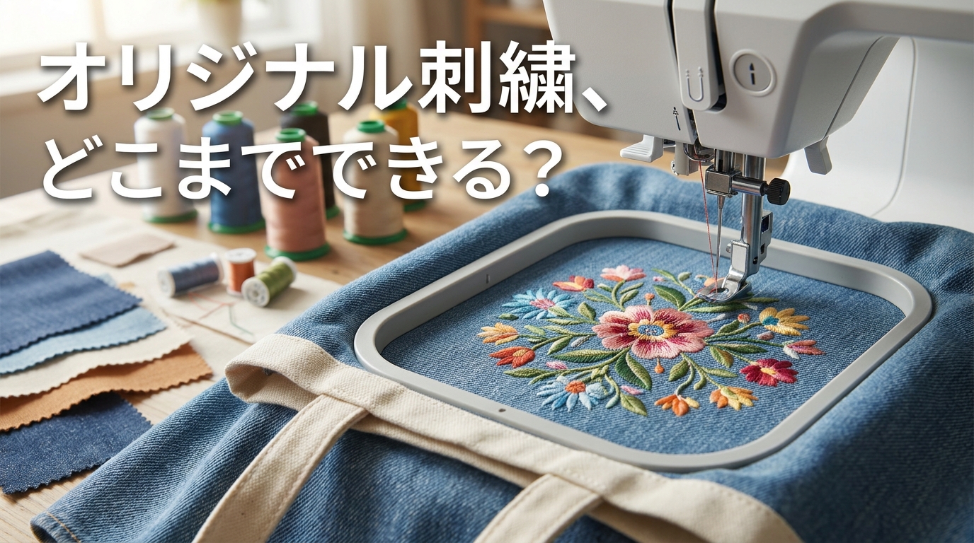 オリジナル刺繍、どこまでできる？