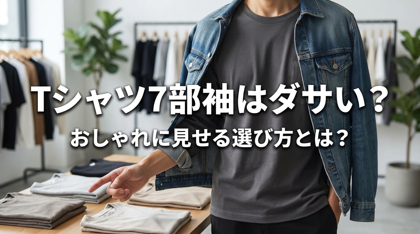 Tシャツ7部袖はダサい?おしゃれに見せる選び方とは?