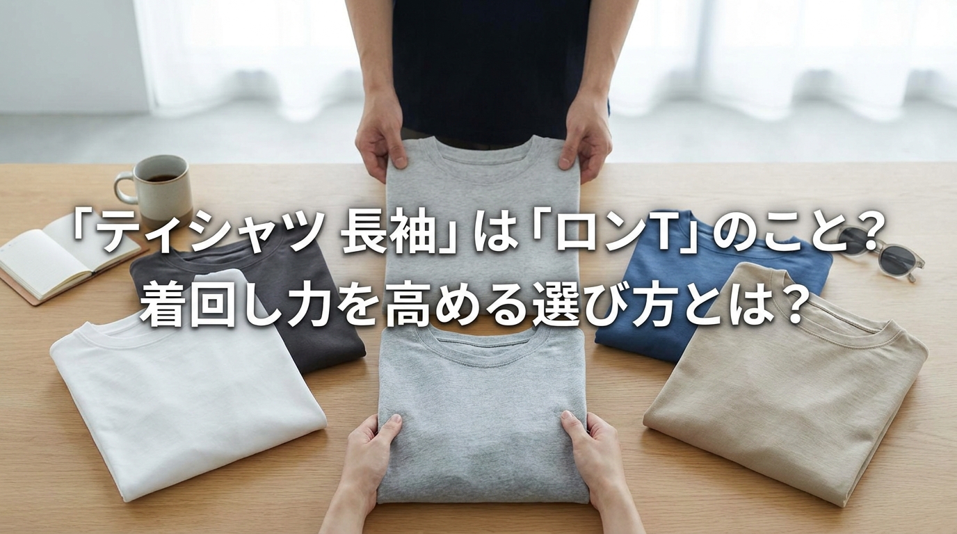「ティシャツ 長袖」は「ロンT」のこと？着回し力を高める選び方とは？