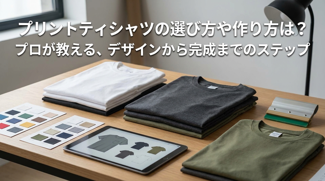 プリントティシャツの選び方や作り方は?