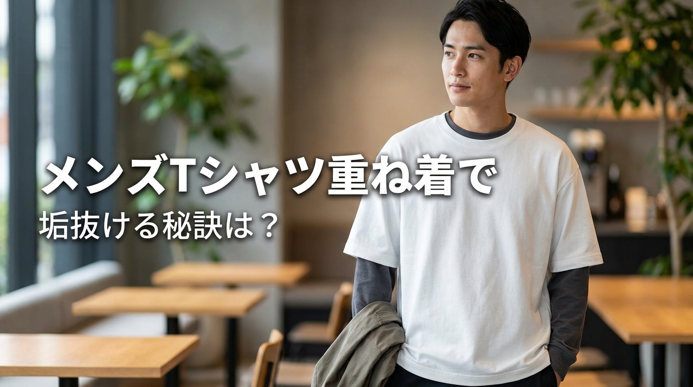 メンズTシャツ重ね着で垢抜ける秘訣は?