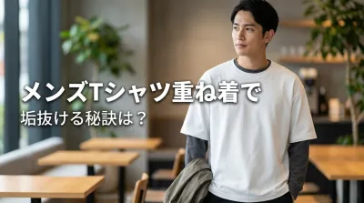 メンズTシャツ重ね着で垢抜ける秘訣は？