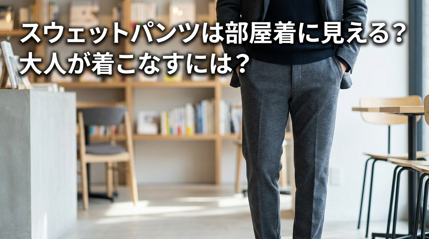 スウェットパンツは部屋着に見える?大人が着こなすには?