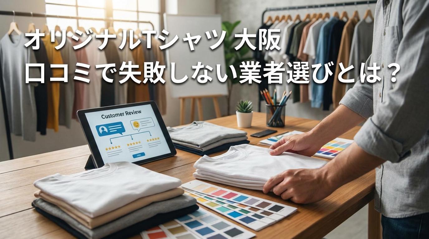 オリジナルTシャツ 大阪 口コミで失敗しない業者選びとは？