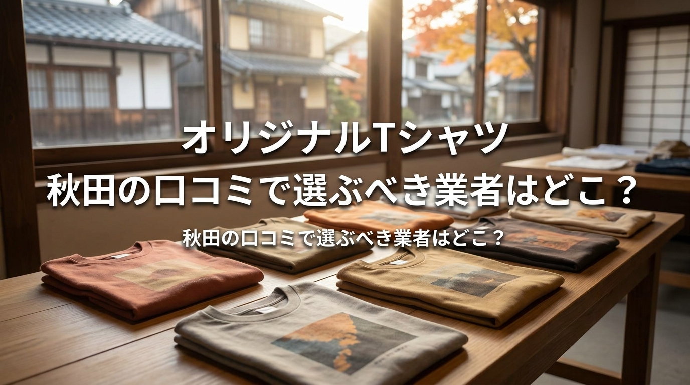 オリジナルTシャツ 秋田の口コミで選ぶべき業者はどこ？