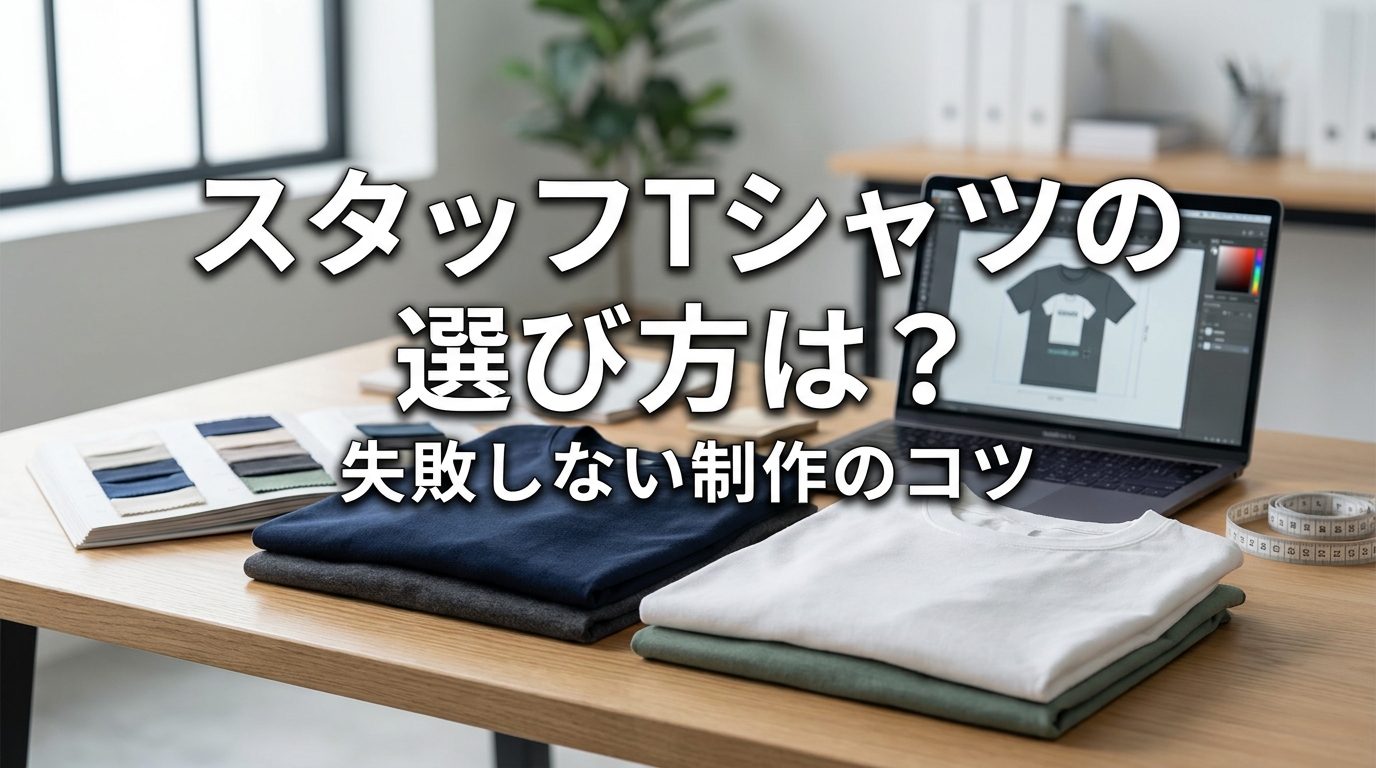 スタッフTシャツの選び方は?失敗しない制作のコツ