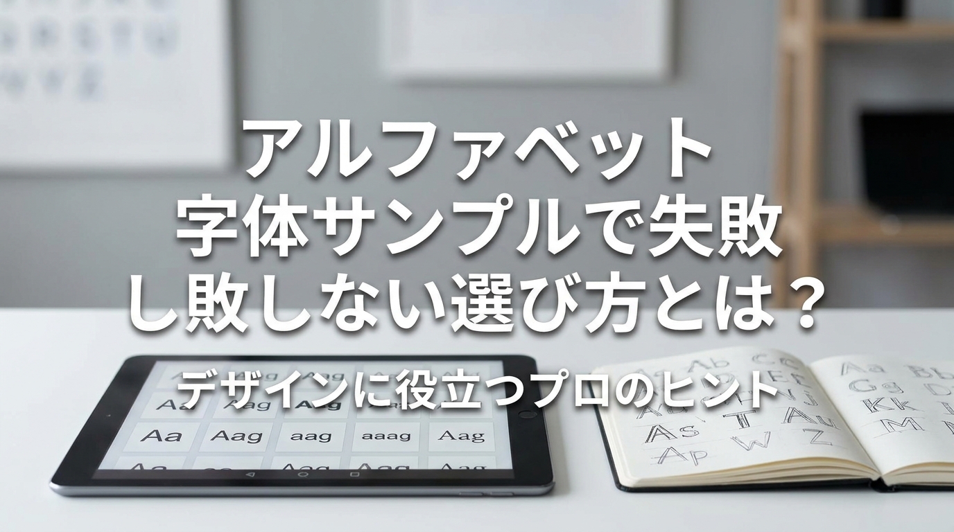 アルファベット 字体サンプルで失敗しない選び方とは?
