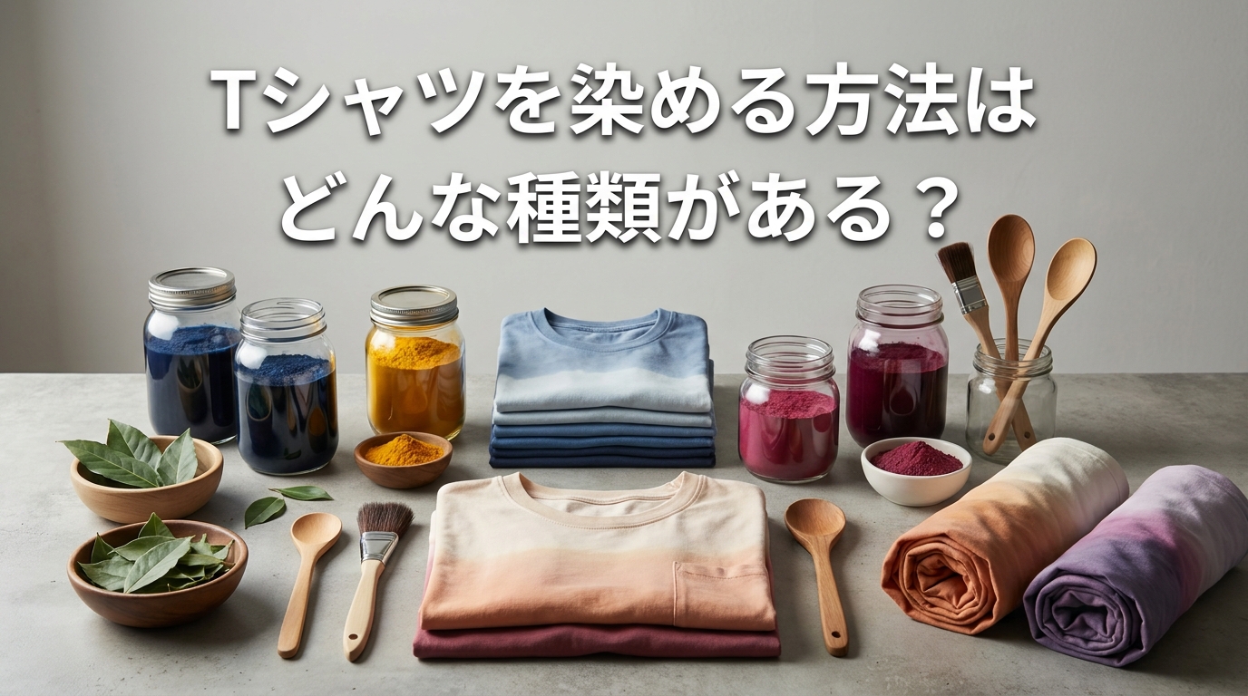 Tシャツを染める方法はどんな種類がある?