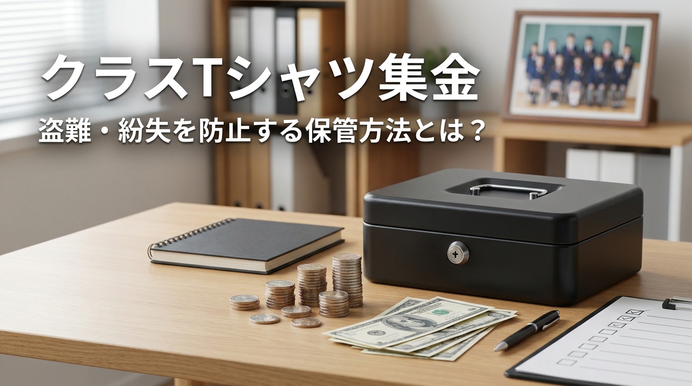 クラスTシャツ集金、盗難・紛失を防止する保管方法とは?