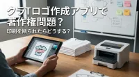 クラTロゴ作成アプリで著作権問題？印刷を断られたらどうする？