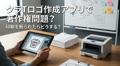 クラTロゴ作成アプリで著作権問題？印刷を断られたらどうする？