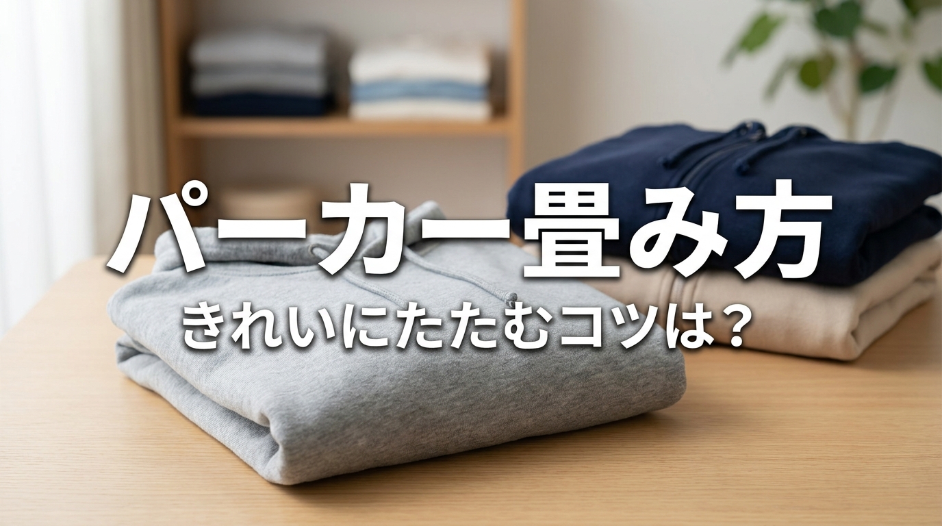 パーカー 畳み方：きれいにたたむコツは？