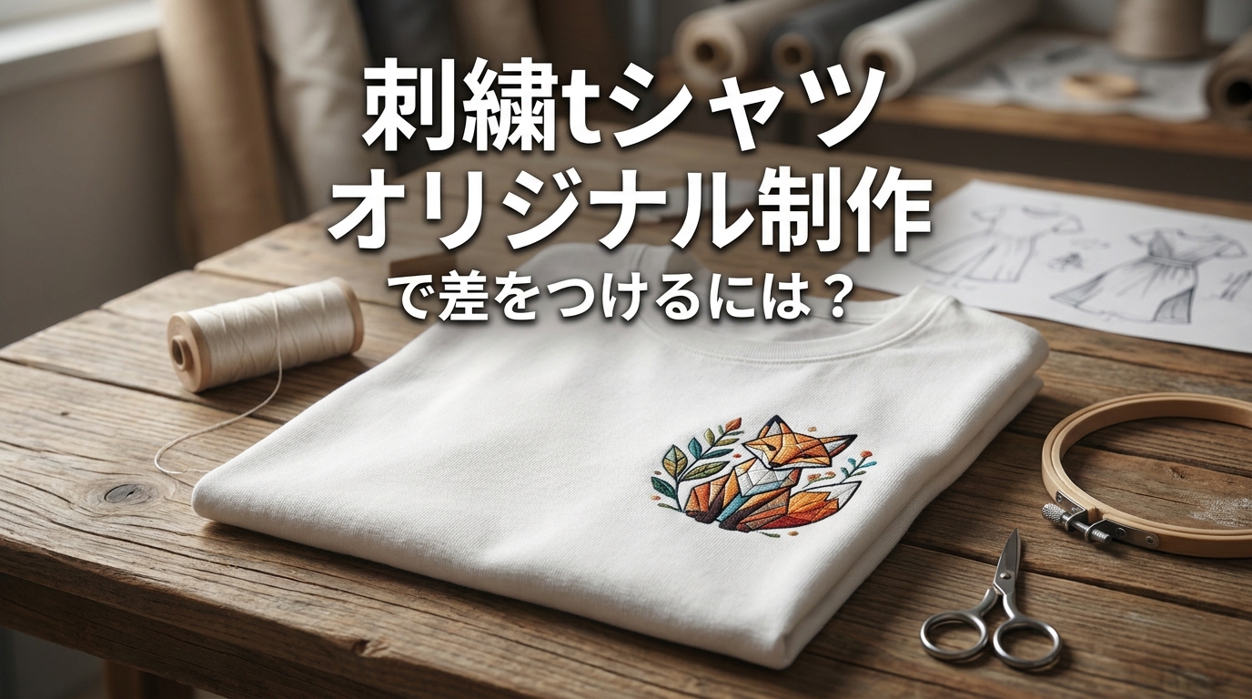 刺繍tシャツ オリジナル制作で差をつけるには？