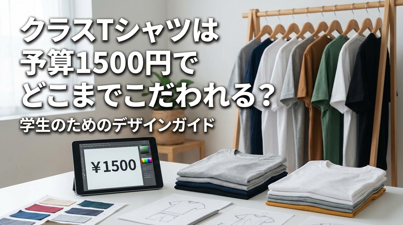 クラスTシャツは予算1500円でどこまでこだわれる？