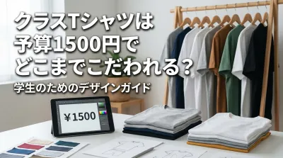 クラスTシャツは予算1500円でどこまでこだわれる？