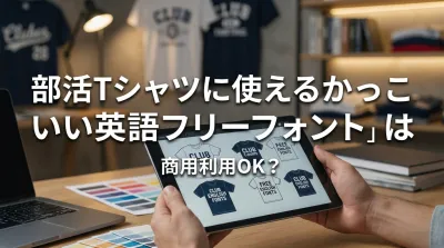部活Tシャツに使えるかっこいい英語フリーフォントは商用利用OK？
