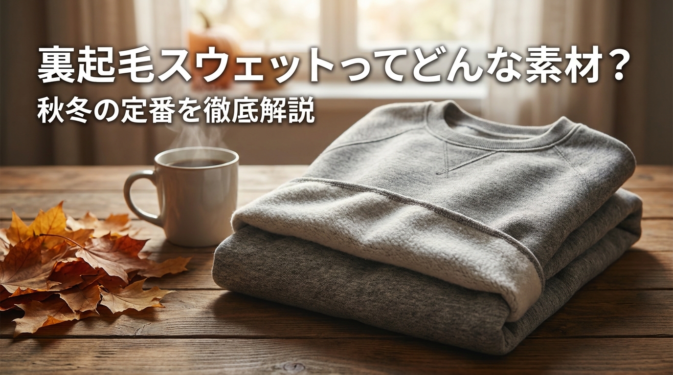 裏起毛スウェットってどんな素材？秋冬の定番を徹底解説