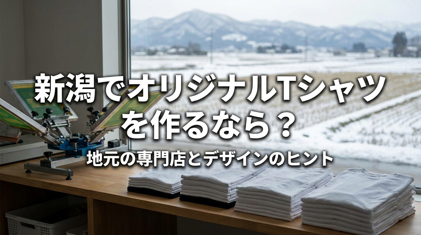 新潟でオリジナルTシャツを作るなら？