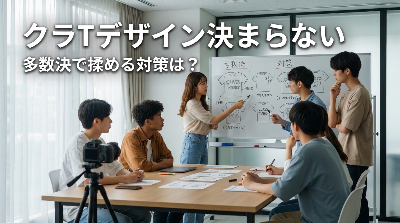 クラTデザイン決まらない多数決で揉める対策は?