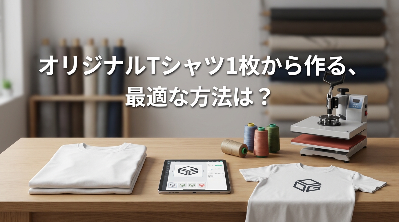 オリジナルTシャツ1枚から作る、最適な方法は？