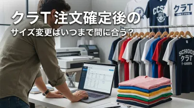 クラT 注文確定後のサイズ変更はいつまで間に合う？