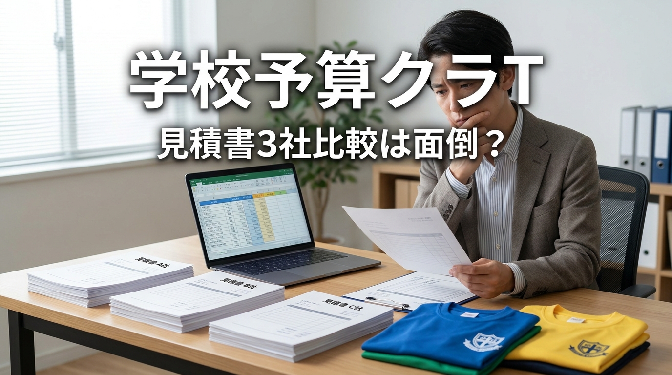 学校予算クラT、見積書3社比較は面倒?