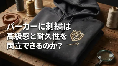 パーカーに刺繍は高級感と耐久性を両立できるのか？