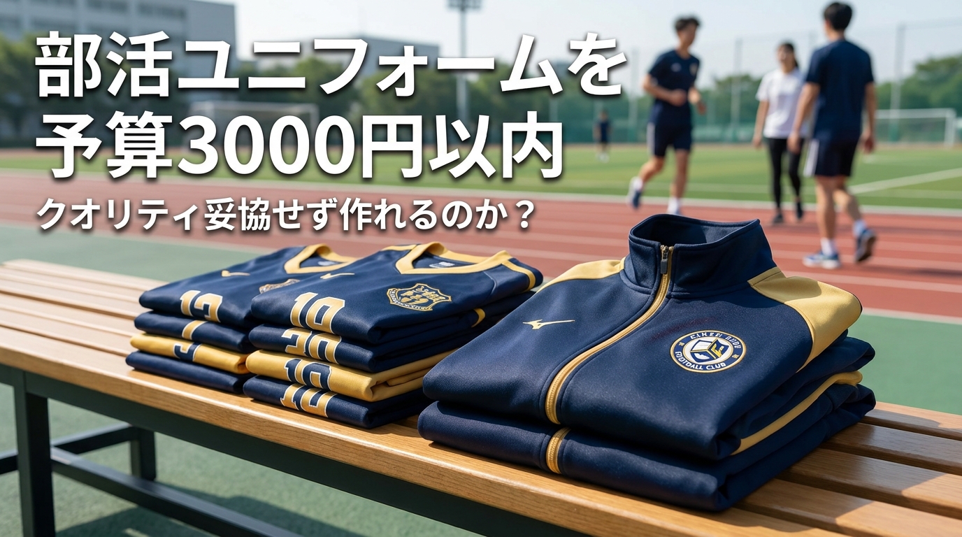 部活ユニフォームを予算3000円以内でクオリティ妥協せず作れるのか?