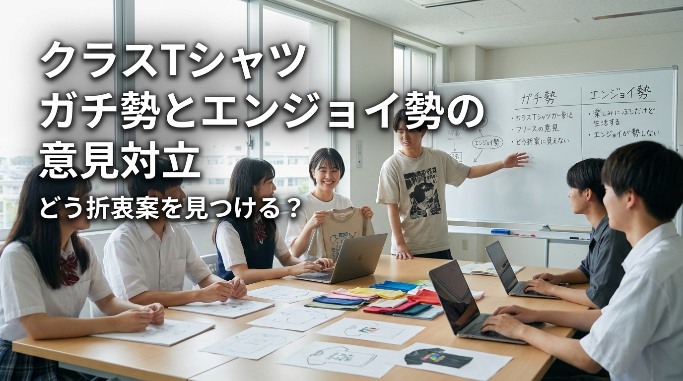 クラスTシャツ ガチ勢とエンジョイ勢の意見対立、どう折衷案を見つける？
