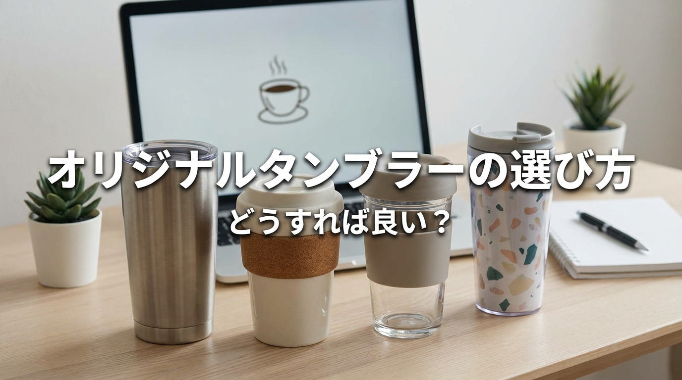 オリジナルタンブラーの選び方、どうすれば良い？