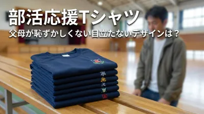 部活応援Tシャツ、父母が恥ずかしくない目立たないデザインは？