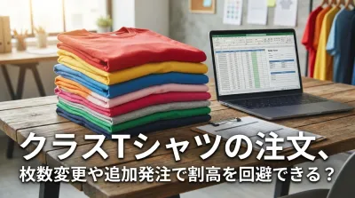 クラスTシャツの注文、枚数変更や追加発注で割高を回避できる？