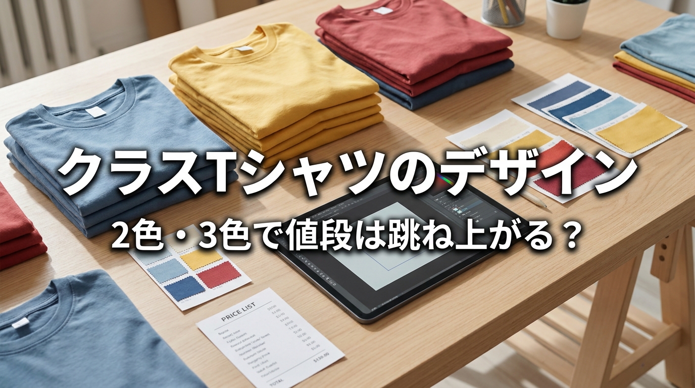 クラスTシャツのデザイン、2色・3色で値段は跳ね上がる？