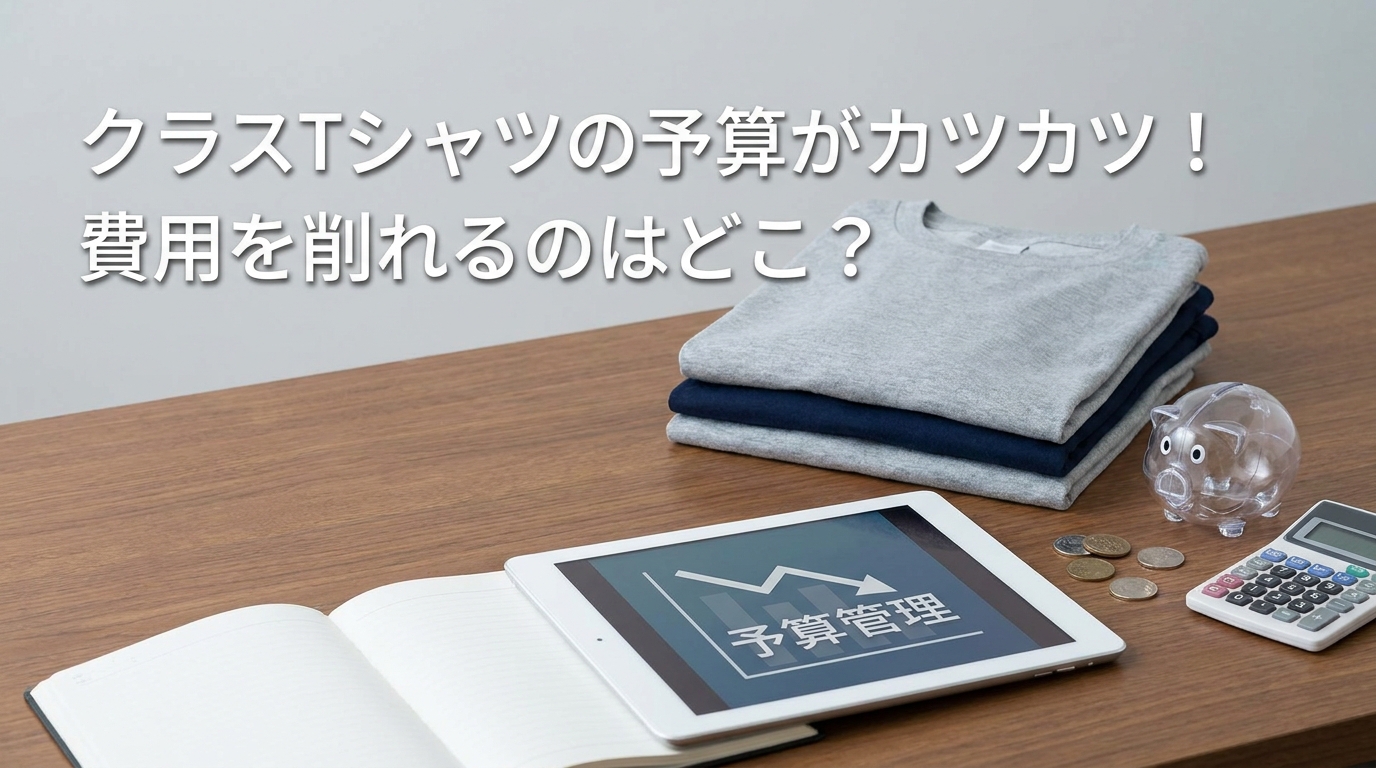 クラスTシャツの予算がカツカツ!費用を削れるのはどこ?
