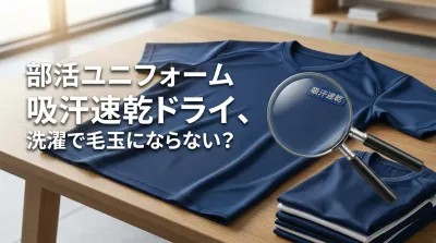 部活ユニフォーム 吸汗速乾ドライ、洗濯で毛玉にならない？