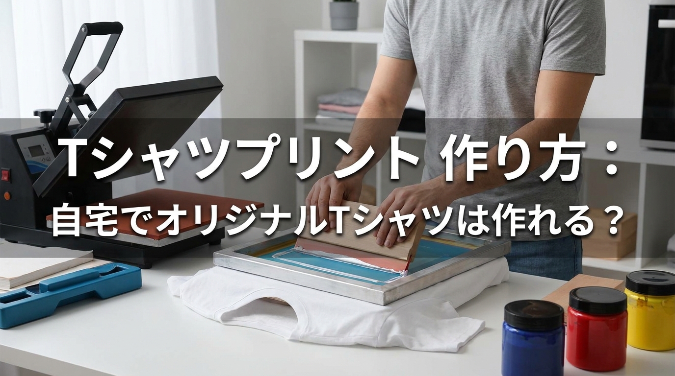 Tシャツプリント 作り方:自宅でオリジナルTシャツは作れる?