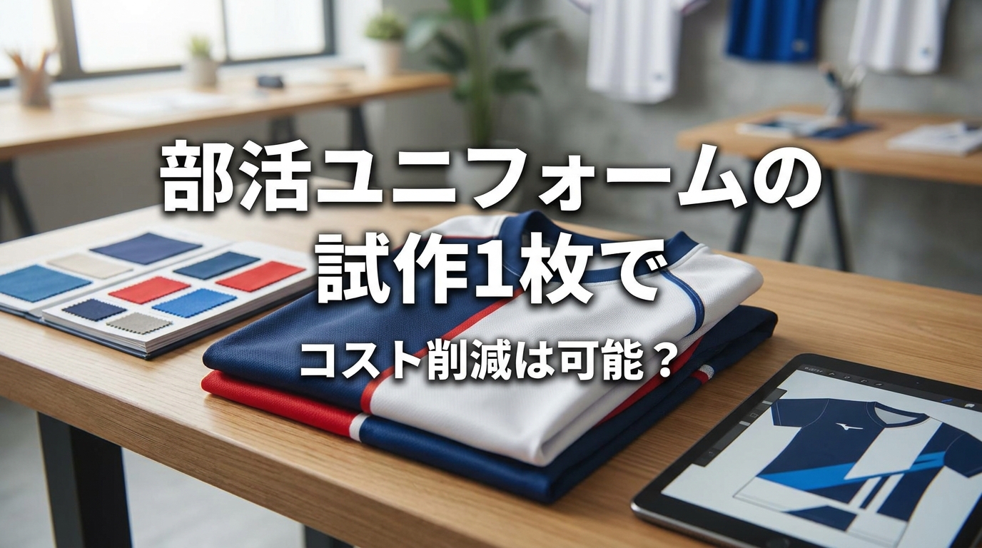 部活ユニフォームの試作1枚でコスト削減は可能?
