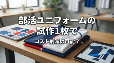 部活ユニフォームの試作1枚でコスト削減は可能？