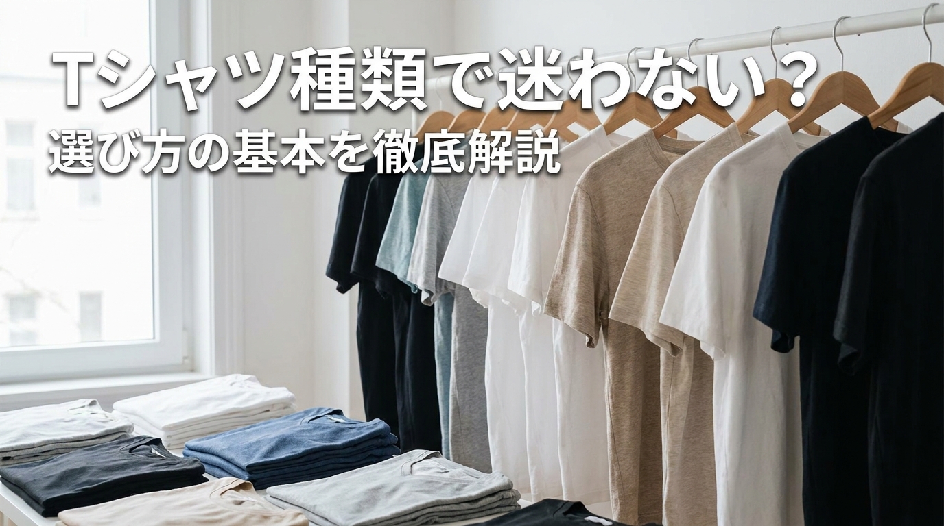 Tシャツ種類で迷わない?選び方の基本を徹底解説