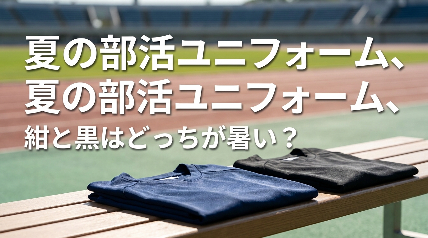 夏の部活ユニフォーム、紺と黒はどっちが暑い?