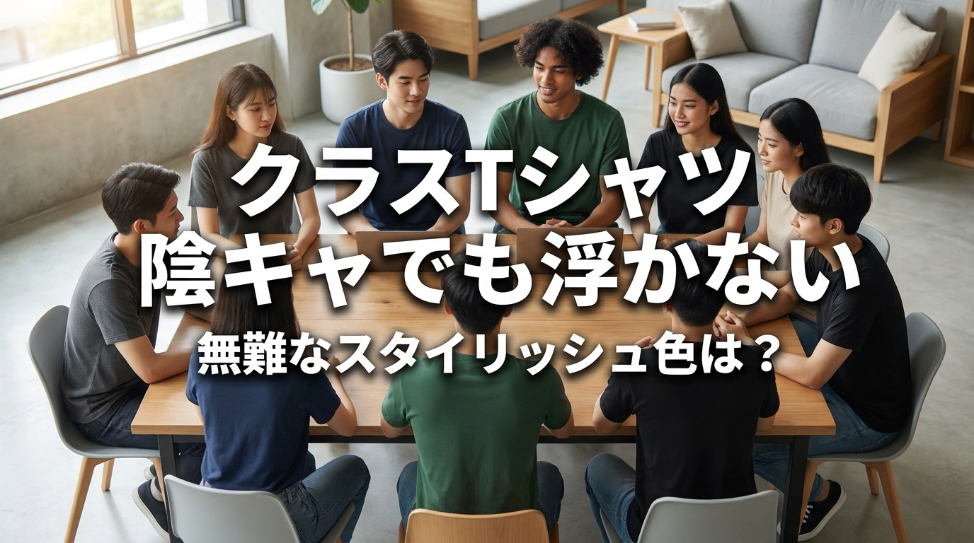 クラスTシャツ 陰キャでも浮かない無難なスタイリッシュ色は？