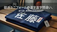 部活ユニフォームの漢字苗字間違い、刷り直し費用はいくら？